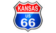Kansas route US 66 sign icon
