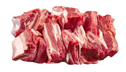 Wall Mural - Isolated png raw mutton brisket png