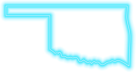 Poster - Oklahoma Neon USA State