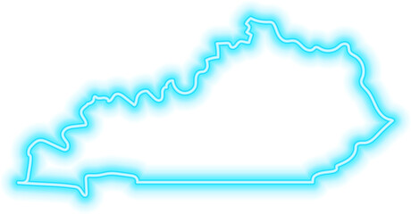 Wall Mural - Kentucky Neon USA State