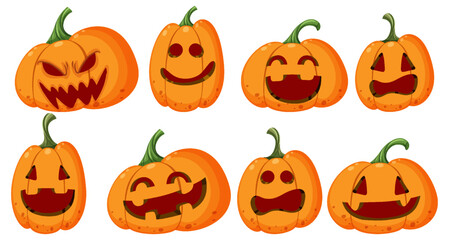 Wall Mural - halloween pumpkin or jack o lantern