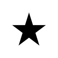 Wall Mural - star symbol for icon design