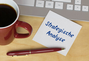 Wall Mural - Strategische Analyse	