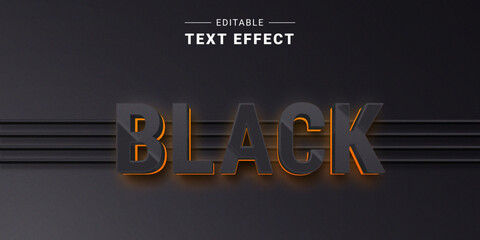 Wall Mural - 3D Backlight Text Generator Mockup