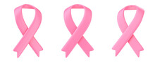 Pink October Ribbon Isolated