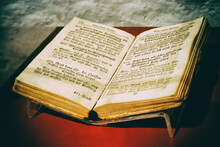 German Bible In Old Script