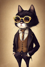Cat In A Business Suit