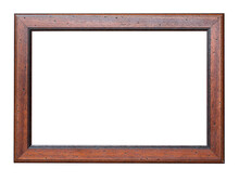 Wooden Frame Isolated On Transparent Background,