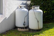 Large Propane tanks for home use.
