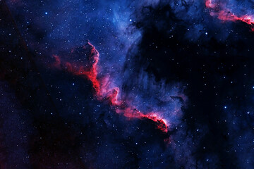 Bright blue space nebula. Elements of this image furnished by NASA
