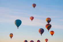 Hot Air Balloons Flying In Sky