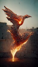 A Fire Phoenix From Greek Myth