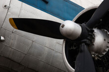 Close-up Of Vintage Abandoned Airplane