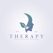 © Lodzrov - mental health therapy mind help logo vector illustration design