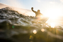 Young Man Exploring Nova Scotia For A Travel Surf Trip