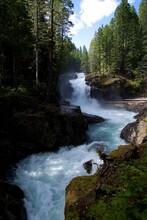 Silver Falls At Mt. Rainier National Park