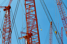 Cranes In Shipyard
