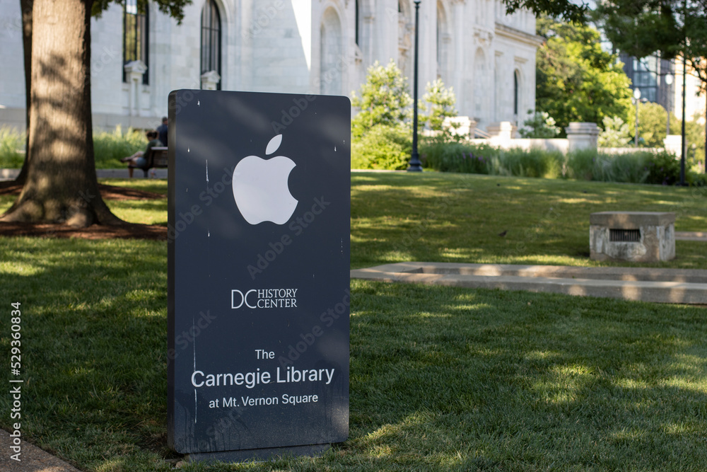 Washington, DC, USA - June 24, 2022: Apple logo is seen at the Apple ...