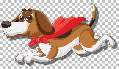 Wall Mural - Beagle dog cartoon character