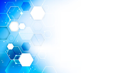 Wall Mural - abstract hexagonal vector background. can be use as banner, template, layout or cover.