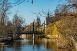 Fototapeta Fototapety z mostem - Widok na zielony most w Opolu