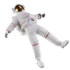 astronaut posing like space parson in-universe 3d render with transparent background