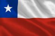 Digitally generated chile national flag