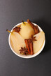 poached pear with anise and cinnamon