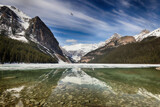Fototapeta Do pokoju - Famous wonderful Lake Louise landscape, Banff National Park, Alberta, Canada