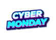 © RI Rafiq - Cyber monday PNG image 3d text effect design