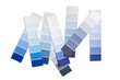 Color samples palette design catalog on a transparent background