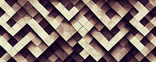 Wall Mural - Abstract checkered wallpaper background texture design