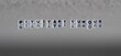 © lexiconimages - pituitary tumour word or concept represented by black and white letter cubes on a grey horizon background stretching to infinity