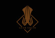 Squid Gear Squid Logo Design Template