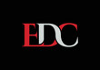 EDC Initial Monogram Letter E D C Logo Design Vector Template edc Letter Logo Design