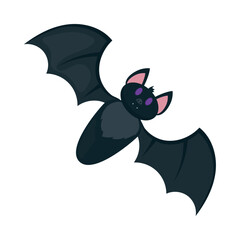 Canvas Print - cartoon bat icon