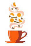 Herbata zimowa, pomarańcza, cynamon, anyż
