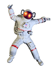 Wall Mural - astronaut, with transparent background, 3d rendering