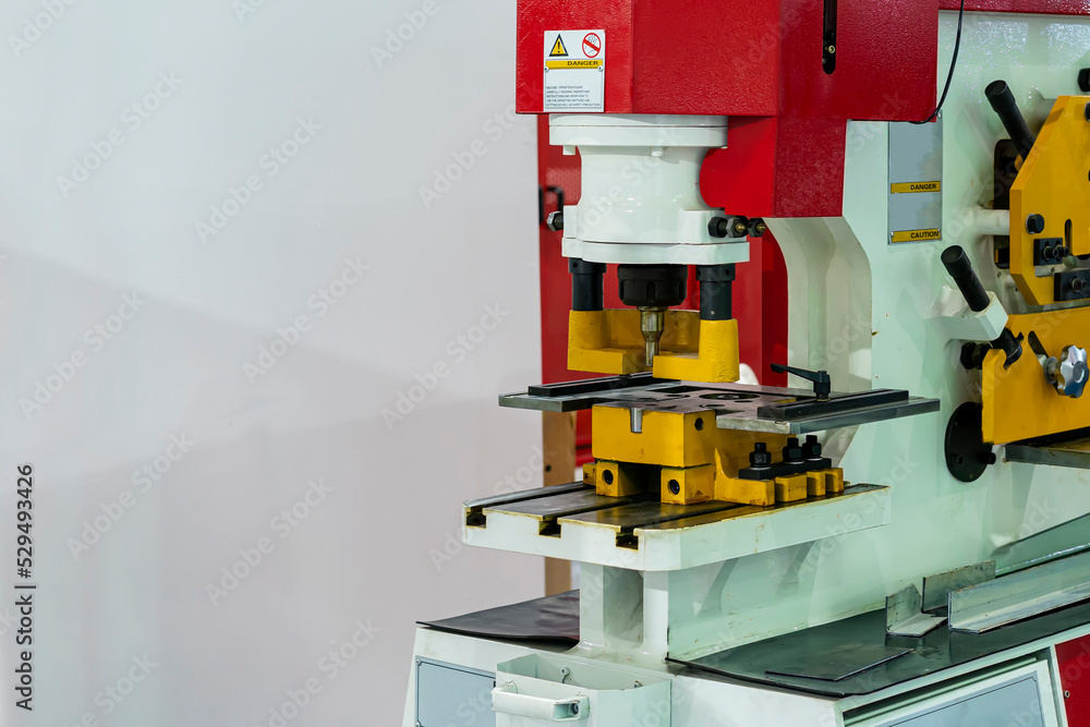 Compact hydraulic punch shear bender and notching machine for cutting various shape metal e.g. round bar angle bending square flat plate u channel etc.
