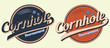 Cornhole Tournament .Cornhole vintage logo.