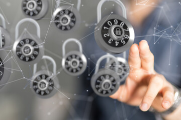 security data code digital in hand