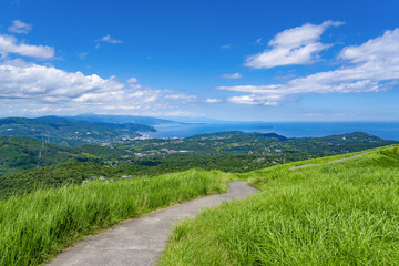 静岡県伊東市　夏の大室山