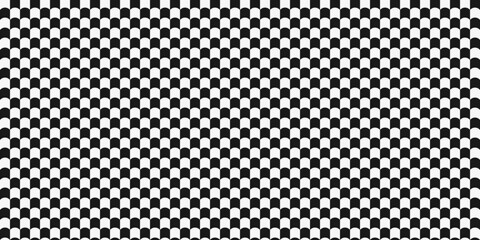 Leinwandbilder - Black-and-white checkered cells from up-curved cells.