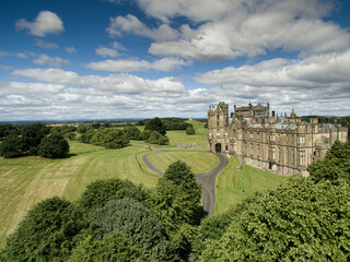 Wall Mural - Allerton Castle, North Yorkshire historic gothic restored castle, stately home and residence. Allerton park estate near Harrogate and York. Landmark close to the A1