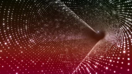 Wall Mural - neon led lights sci fi futuristic glowing dot dark space cg background