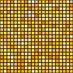 Leinwandbilder - Abstract golden geometric seamless background. Vector 