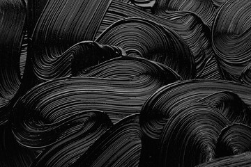 Abstract background black oil paint, abstract waves.