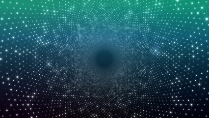 Wall Mural - neon led lights sci fi futuristic glowing dot dark space cg background