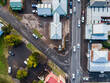 © Austockphoto - New England Highway through singleton busy with traffic seen from aerial perspective