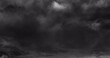 © vectorfusionart - Image of lightning and stormy grey clouds background